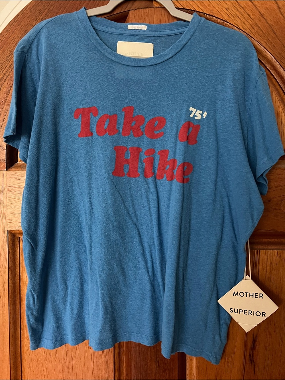 MOTHER Superior The Sinful Tee "Take a Hike" Size XL NWT RT $130